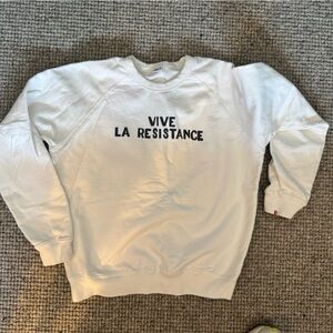 Clare V. Viva La Resistance sweatshirt XS like new